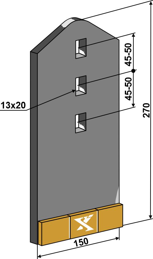 101.ext-1110 Sliddel 150mm - (hårdmetal belagt)