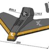 101.ext-1113 Gåsefodsskær 250mm (hårdmetal belagt)
