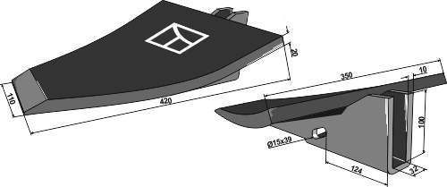 Skærspids 420x110x10