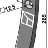 Skærspids 265x50x15mm
