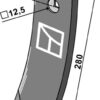 Skærspids 280x80x15mm