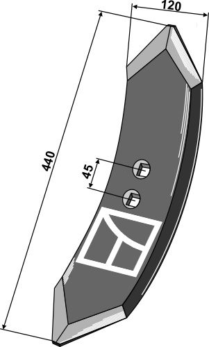 Grubbeskær 440mm