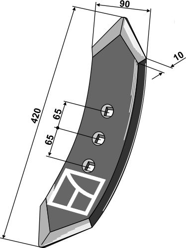 Grubbeskær 420mm