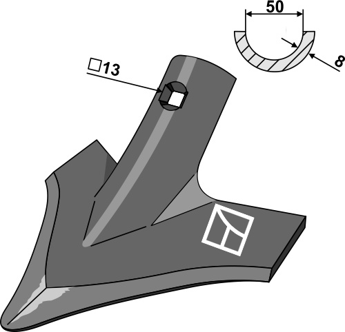 Gåsefodsskær 240mm
