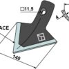 Gåsefodsskær 140mm - DURAFACE
