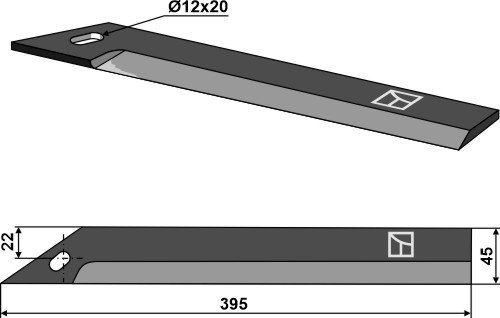 Kniv for roeoptager