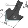 Gåsefodsskær 120mm - DURAFACE