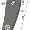 Skærspids 265x50x15mm