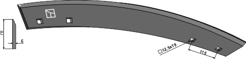 Kniv for knivrotor 737 - venstre