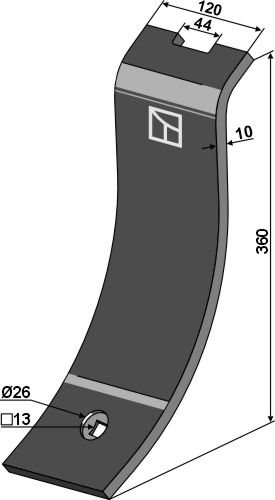 Ledeplade 360x120mm