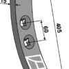 Stubharvespids 405x55x15mm