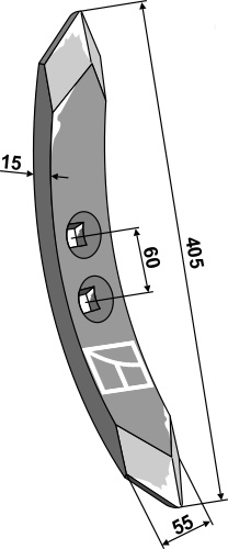 Stubharvespids 405x55x15mm