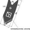 Skærspids 285x120x12mm - (hårdmetal belagt) bagside