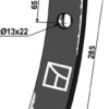 Skærspids 285x60x15mm