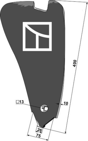 Ledeplade - højre - Delta Flex