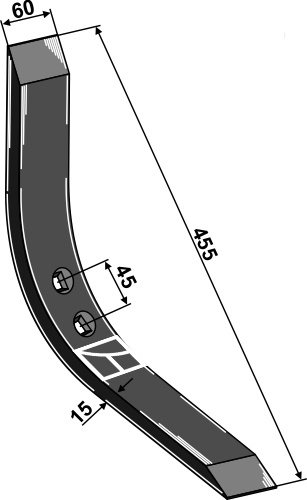Stubharvespids 455x60x15mm