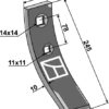 Skærspids 245x50x10mm (2 h - 78) for vingeskær