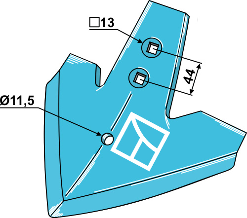 Gåsefodsskær 270mm