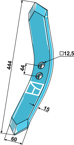 Stubharvespids 444x60x15mm