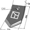 Skærspids 205x130x10mm