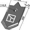 Skærspids 255x120x12mm