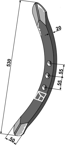 Stubharvespids 530x50x20mm