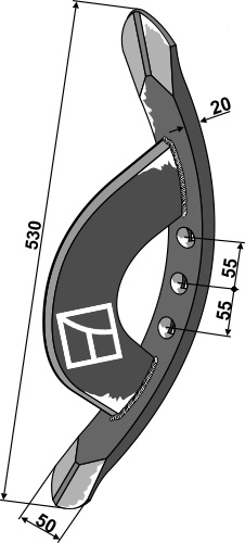 101.vad-20 Stubharvespids 530x50x20mm