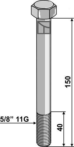 Skrue 5/8'' 11G