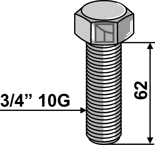 Skrue 3/4'' 10G