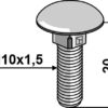 Bræddebolt M10x1,5x20 - galvaniseret