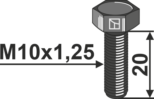 Bolt M10x1,5x25