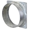 Flange Kvadratisk m/gevind 8'' BSPT (200mm) (galvaniseret)