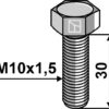 Bolt M10x1,5x30 u. møtrik