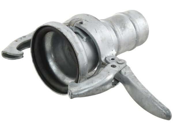 Kobling m/slangestuds og lukkebeslag - Hun 3 '' (89mm) x3'' (76mm) (galvaniseret)