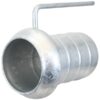 Kobling m/slangestuds og håndtag - Han 6'' (159mm) x6'' (150mm) (galvaniseret)