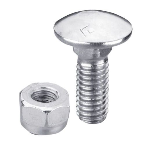 Bolt M10x1,5x35 m. møtrik - galvaniseret