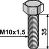 Bolt M10x1,5x35 - 10.9 u. møtrik