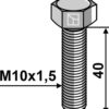 Bolt M10x1,5x40 u. møtrik