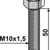Bolt M10x1,5x50 u. møtrik