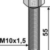 Bolt M10x1,5x55 u. møtrik