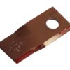 Kniv - Snoet, skarpe nederste kanter, parallel - 105 x 48x4mm - Hul Ø19mm - Højre - Passer til Claas Passer til: 9492411