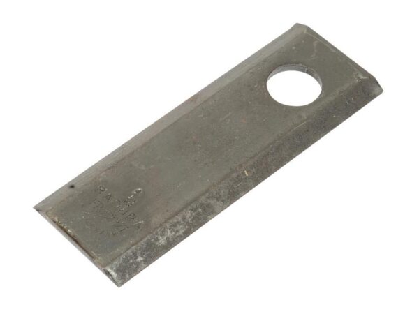 Kniv - Flad, skarpe topkanter - 114 x 50x4mm - Hul Ø19mm - Højre/Venstre - Passer til JF, Stoll Passer til: 13800027