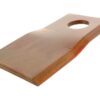 Kniv - Snoet, skarpe topkanter, parallel - 109 x 47x4mm - Hul Ø19mm - Venstre - Passer til Vicon, JF, Stoll, Pottinger Passer til: 13800031
