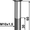 Bolt M10x1,5x60 u. møtrik