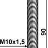 Bolt M10x1,5x90 u. møtrik