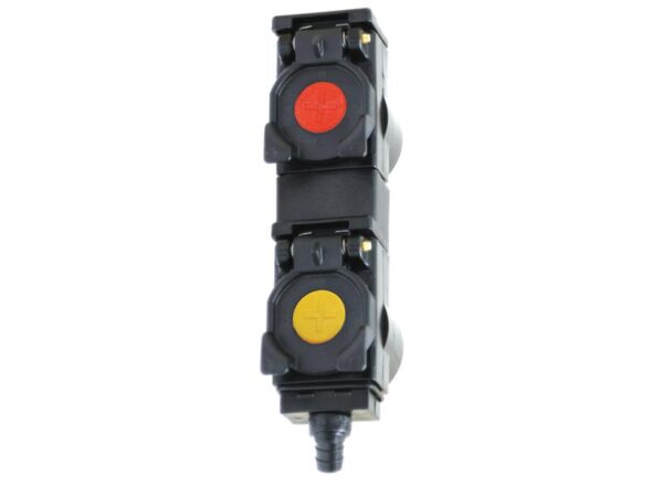 Olieopsamlingssystem Double unit 82mm spacing, with Yellow and Red Clips 45 Degrees