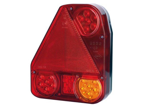 LED Baglygte, Funktion: 4, Brems / Bag / Blink / Tåge, Venstre, 12-24V