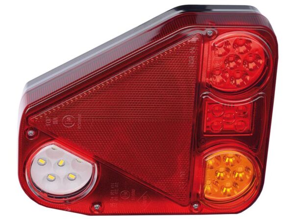 LED Baglygte, Funktion: 4, Brems / Bag / Blink / Bak, Højre, 12-24V