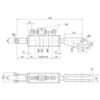 Liftregulering (hydraulisk) m/slanger (Leveres med: Slanger) - Gaffel Hul Ø 22mm - Gaffel Hul Ø 26 & 27x97mm - Min. længde: 470mm, Cylinderdiameter: 70mm.
