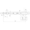 Liftregulering (hydraulisk) m/slanger (Leveres med: Slanger) - Kugle Ø 22mm - Gaffel Hul Ø 28 & 28x90mm - Min. længde: 680mm, Cylinderdiameter: 70mm.